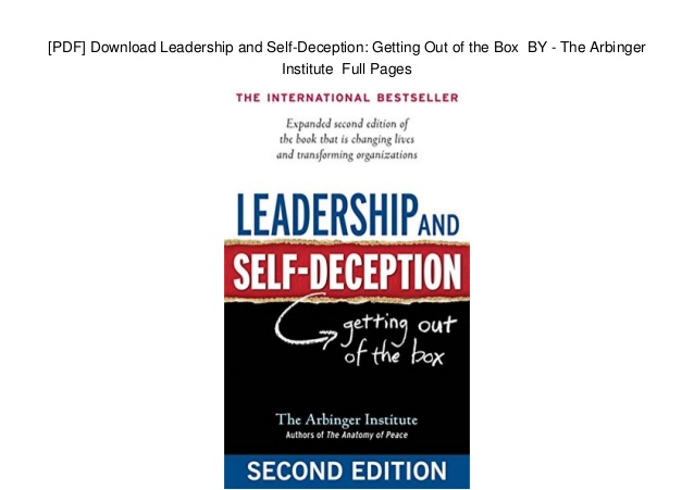 Leadership and self deception review